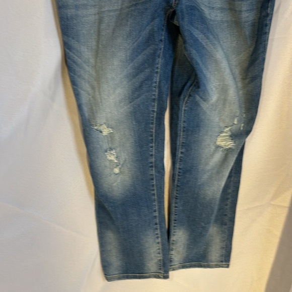 Bass Denim Bib Overall Farmer Utility Workwear Size 14 Dusty Vintage - Picture 5 of 11